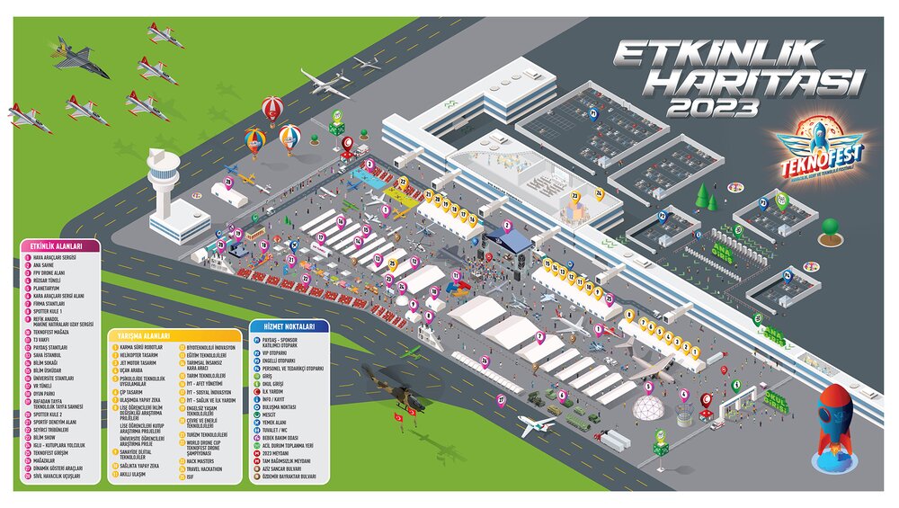 جشنواره هوانوردی و فناوری تکنوفست  TEKNOFEST در ترکیه