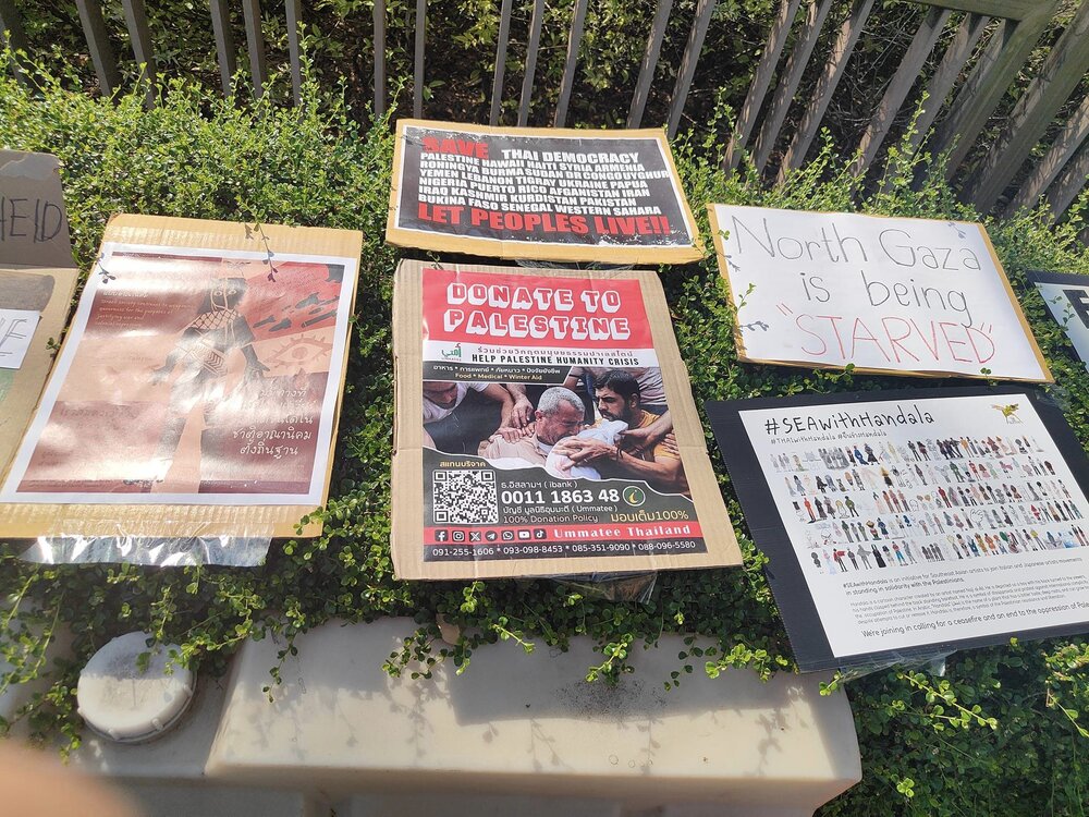 برگزاری تجمع همبستگی با فلسطین در تایلند + عکس