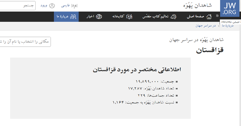 شاهدان یهوه در قزاقستان