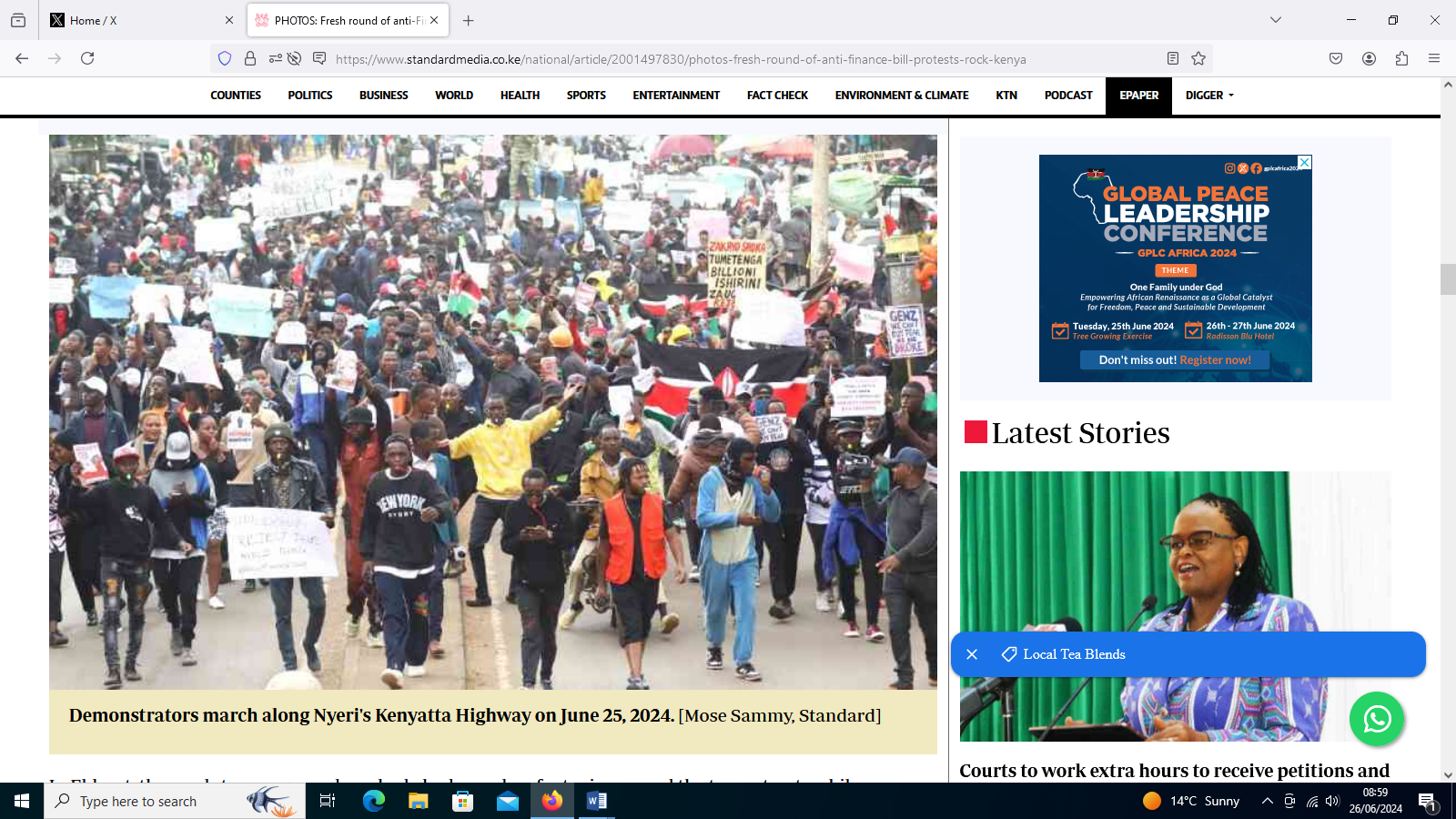 نسل Z در کنیا با اعتراض به لایحه مالی و مالیاتی 2024 دولت، کشور را به هم ریخت