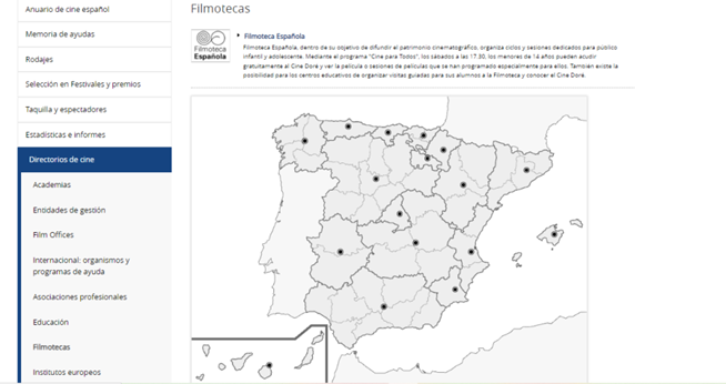 سینما در گنجینه های فیلم اسپانیا ( فیلموتک ها) - CINE EN LAS FILMOTECAS DE ESPAÑA