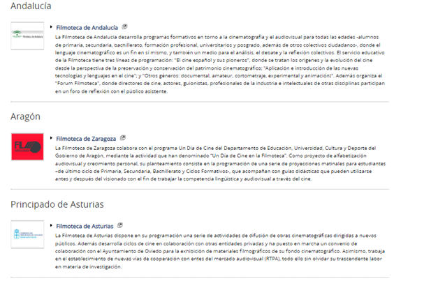 سینما در گنجینه های فیلم اسپانیا ( فیلموتک ها) - CINE EN LAS FILMOTECAS DE ESPAÑA