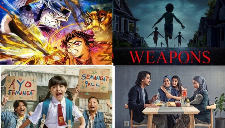 پرفروش‌ترین فیلم‌های سینمای در اندونزی درماه های گذشته 