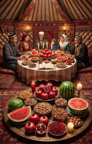 هم‌آوایی یلدا و نارتوغان تا نوروز در آسیای مرکزی