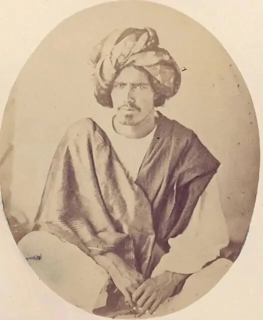 یک اتمان‌زئی یوسفزئی (مندانر)، ۱۸۶۱م. از مجموعه واتسون و کی (مردم هند).