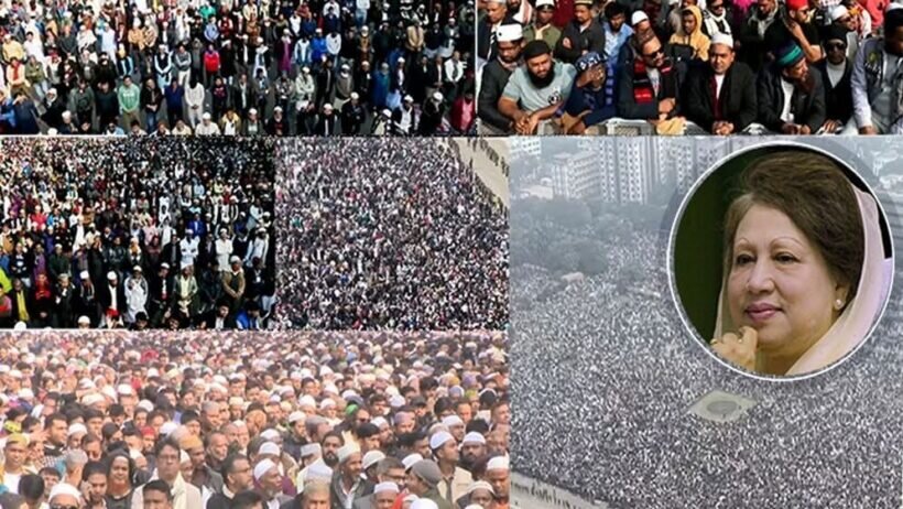 تشییع جنازه خانم خالده ضیاء ؛ عرصه تبلیغات انتخاباتی حزب BNP بنگلادش