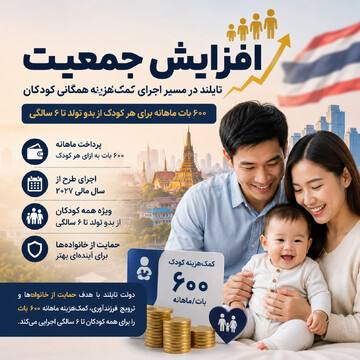 سیاست جدید تایلند برای افزایش جمعیت و حمایت از کودکان